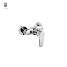 KTM-17 prix concurrentiel mur érigé commericial chrome poli salle de bains upc cartouche céramique douche robinet